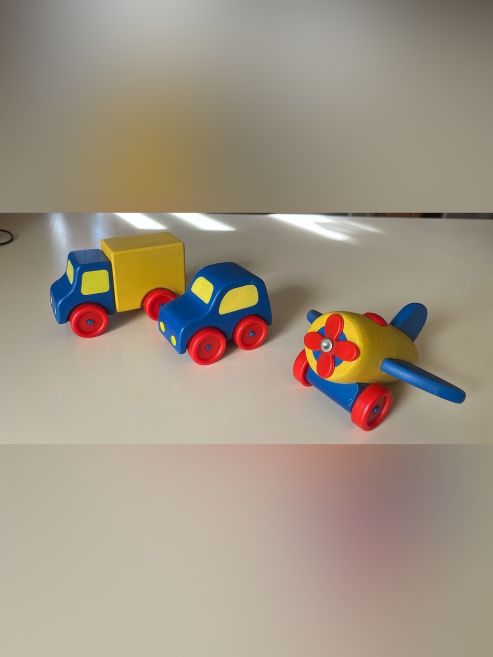 Wooden  Kids Vehicle Toy Set
